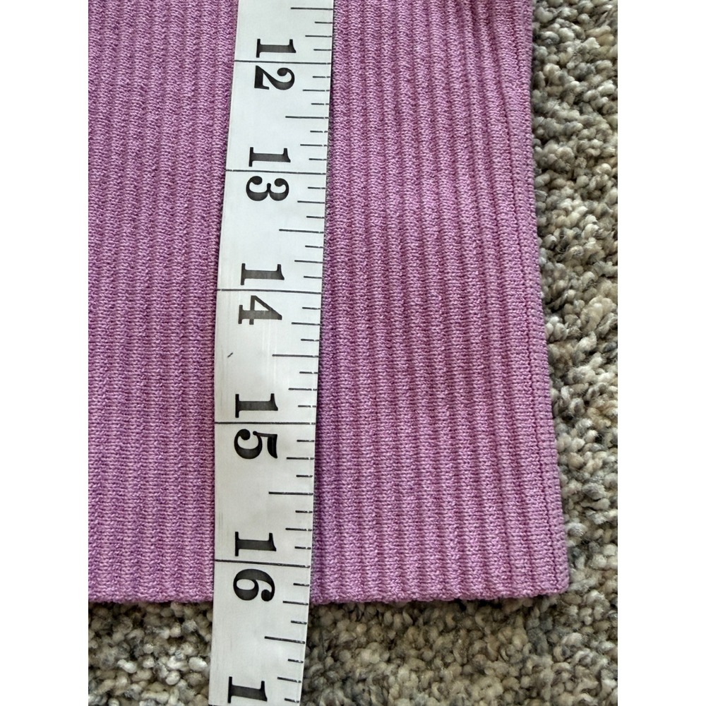 And Now This Womens Ribbed Square Neck Knit Tank Top Purple Small Sleeveless - Picture 6 of 7